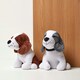 image 5 of Homescapes Set of 2 Brown and Grey Dog Doorstops