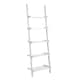 image 6 of Ladder Shelf Bookcase 3 or 5 Tier Storage Shelving Unit Display Stand | White