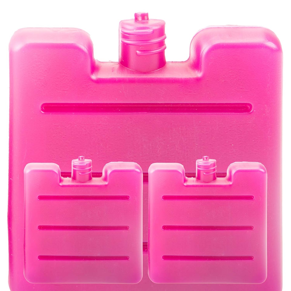 image 1 of PMS Cooler Ice Block 3-Pack, Berry Pink - Reusable 100ml Cool Packs