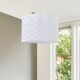 image 1 of White Laser Cut 30cm Pendant Lightshade White