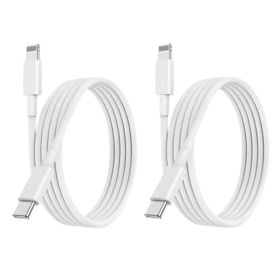image 1 of 2x 2m USB-C to 8 Pin Cables Fast Charger Cable Power Delivery Type C Charging Cord