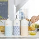 image 4 of Nicola Spring Hand-Printed Olive Oil Pourer Bottles - 500ml - 3 Colours - Pack of 3