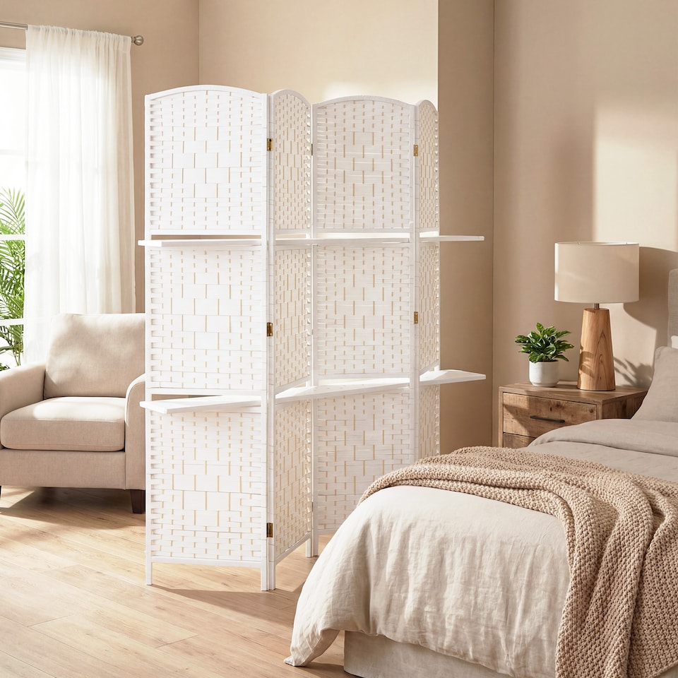 image 1 of HOMCOM Freestanding Privacy Screen, 160 x 170cm