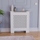 image 2 of Vida Designs Oxford Radiator Cover Painted MDF Cabinet, White, 78cm