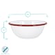 image 3 of Argon Tableware White Enamel Bowls - 16cm - Red - Pack of 6 | Red | Red