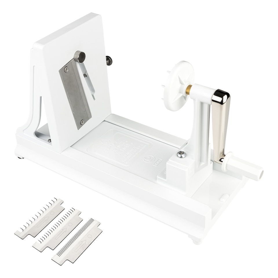 image 1 of Benriner Japanese Turning Spiraliser with 3 Interchangeable Blades