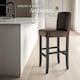 image 7 of Bar Stools with a padded backrest and faux leather cover | Brown | brown | 41 x 40 x 107 cm | 6