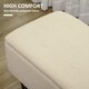 image 10 of HOMCOM 15" Ottoman Storage Box with 47L Storage Capacity, Cream White