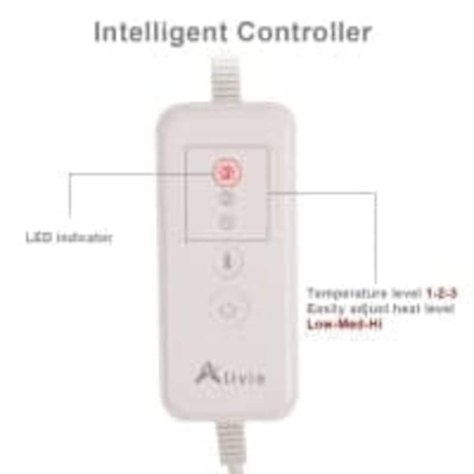 image 1 of Alivio Electric Blanket Single Underblanket Fully Fitted Sheet Overheat Protection Warm