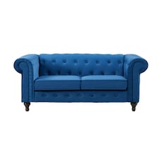 Pelham 2 Seat Velvet Sofa - Blue