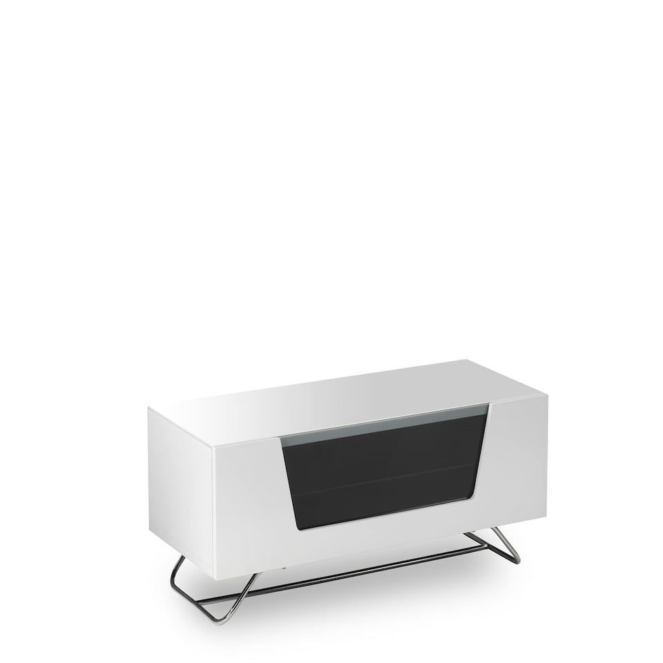 image 1 of Chromium TV-Stand with 1 Flap White CRO2-1000CB-WHT White | White