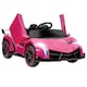 image 1 of HOMCOM Lamborghini Veneno Licensed Electric Ride-on Car w/ Remote- Pink