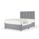 image 1 of Majestic 1000 Pocket Sprung Silver Plush Velvet Divan Set And Pearl Headboard Double