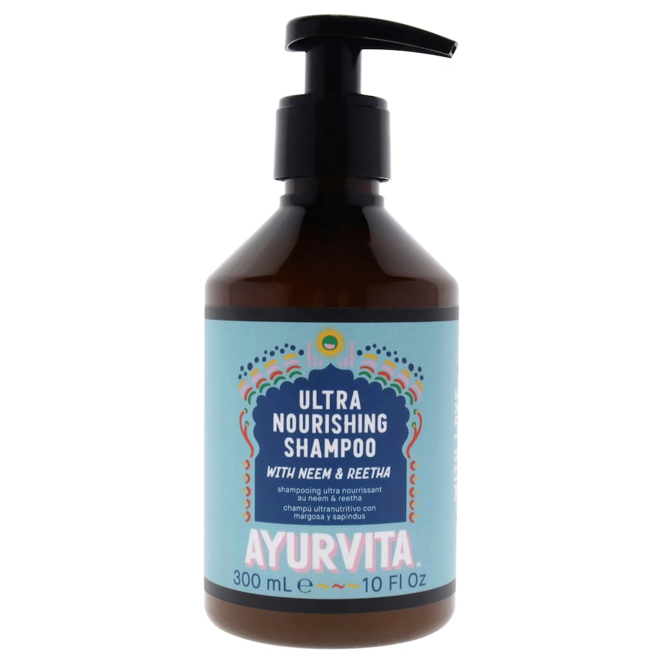 image 1 of Neem and Reetha Ultra Nourishing Shampoo by AyurVita for Unisex - 10 oz Shampoo