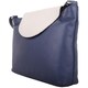 image 3 of Multi-Colour Genuine Leather Cross Body / Shoulder Bag Blue | Navy/White