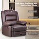 image 2 of Rattantree PU Leather Recliner Chair Manual Reclining Armchair