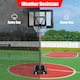 image 7 of COSTWAY Basketball Hoop Backboard Height Adjustable 1.35-3.05m Black | Standard