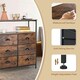 image 8 of COSTWAY 6 Drawers Dresser Organizer 2-Tier  Fabric Storage Brown