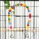 image 8 of PawHut Bird Cage, with Stand, Wheels, Toys, for Budgies, Finches, Parakeets