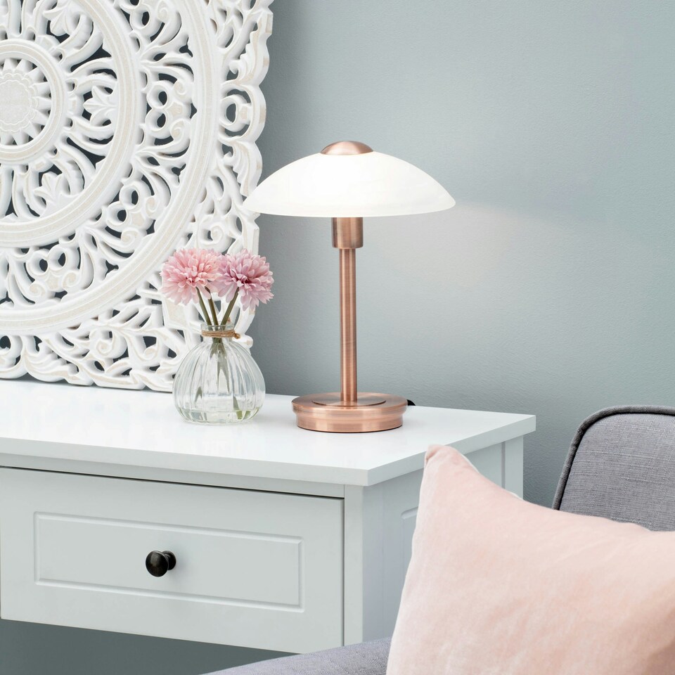 image 1 of BHS Archie Touch Sensitive Table Lamp, Copper