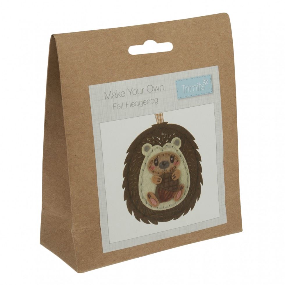 Trimits FELT KIT HEDGEHOG - Felt Decoration Kit: Hedgehog