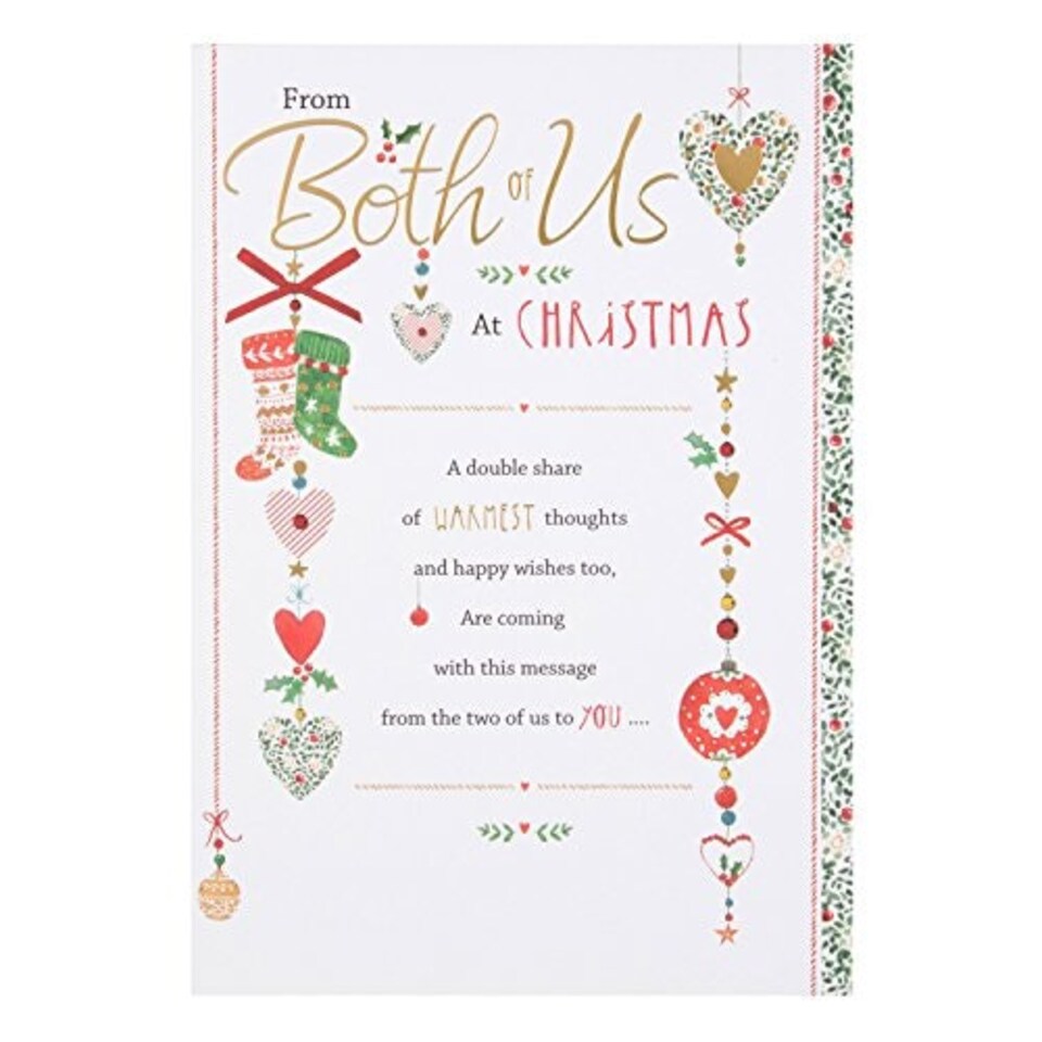 image 1 of From Both Christmas Card 'Warmest Thoughts'