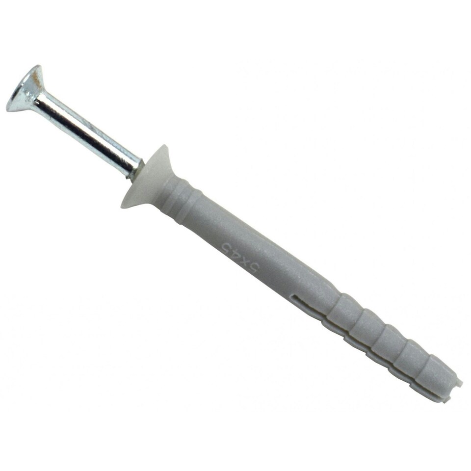 Masonmate Nylon Hammer-in Fixing - Multi Colour - 5 x 45mm (200)