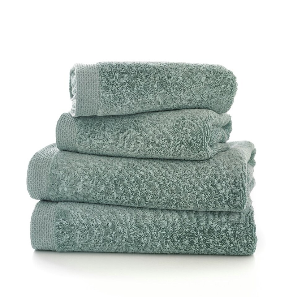 image 1 of Egyptian Cotton Spa Quality Absorbent Bathroom Towels - Soft & Premium Comfort - Hand, Bath, Sheet Green | Duckegg | Bath sheet