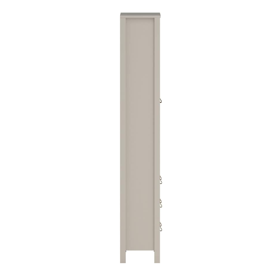 image 1 of Barcelona China Cabinet 2 Glass Doors with 3 Drawers in Cashmere Cream