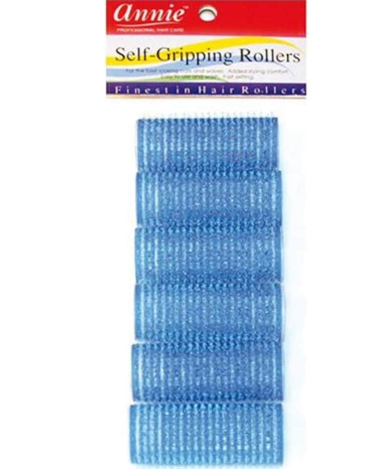 image 1 of Annie Self Gripping Rollers 1In 6Ct Blue 1312 Blue