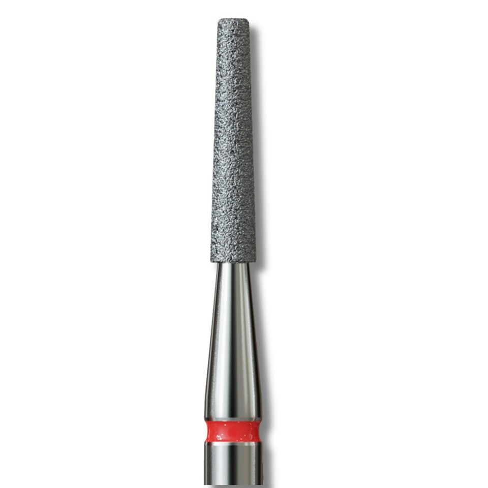 IQ Nails Diamond Nail Drill Bit Truncated Cone Shape Fine 1.6mm Red Stripe 173.514.016