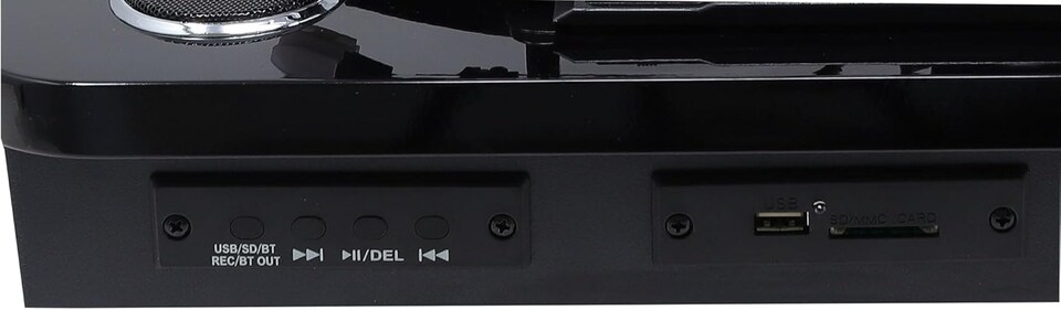 image 1 of Lightwood Vinyl Record Player With Stereo Speakers - Bluetooth Send & Receive - USB & SD Recording - AUX IN & RCA Out