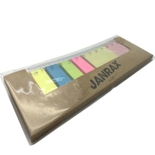 Pack of 12 Sticky Notes Set with Rule - Desk Office School Stationery Page Markers