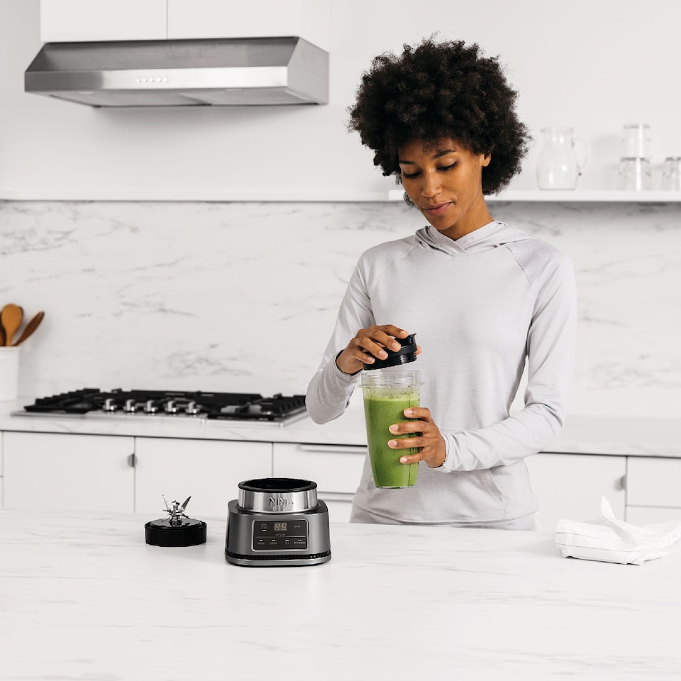 image 1 of Ninja Foodi Power Nutri Blender 2-in-1 CB100UK | Silver | Silver | 1