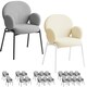 image 8 of Dining Chair - Boucle cover, plush padding, high backrest - Set of 2 Grey | Light Grey