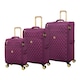 image 1 of IT Luggage Glimmering Amaranth Expandable 3pc Suitcase Set with TSA Lock Purple