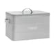 image 1 of Harbour Housewares Vintage Metal Kitchen Bread Bin - Grey