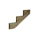 image 1 of Snowdon Timber 3 Step Treated Decking Riser (T) 48mm (W) 250mm (L) 872mm - Pack of 5