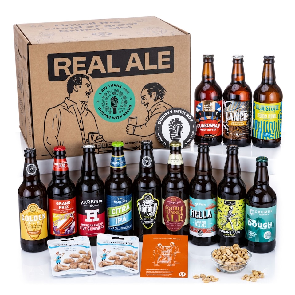 image 1 of QWERTY Beer Box Thank You Real Ale Beer Gift Experience