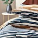 image 4 of Hoem Piper Abstract Cotton Rich Reversible Super King Duvet Cover Set