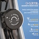 image 5 of HOMCOM 2-In-1 Folding Exercise Bike with 8-Level Magnetic Resistance Grey