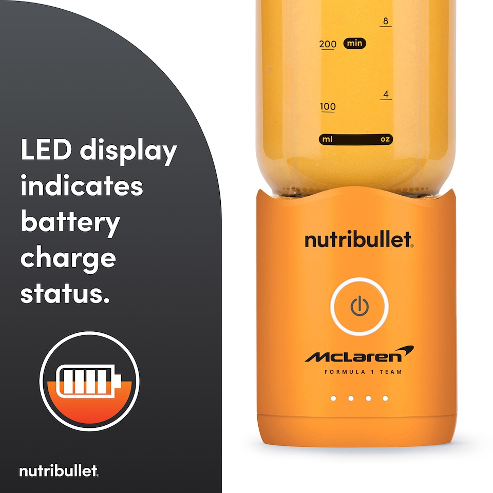 image 1 of nutribullet x McLaren Mastercard F1 Team Flex Portable Blender - Papaya