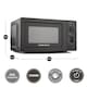 image 4 of Hamilton Beach 20L Standard Black Microwave