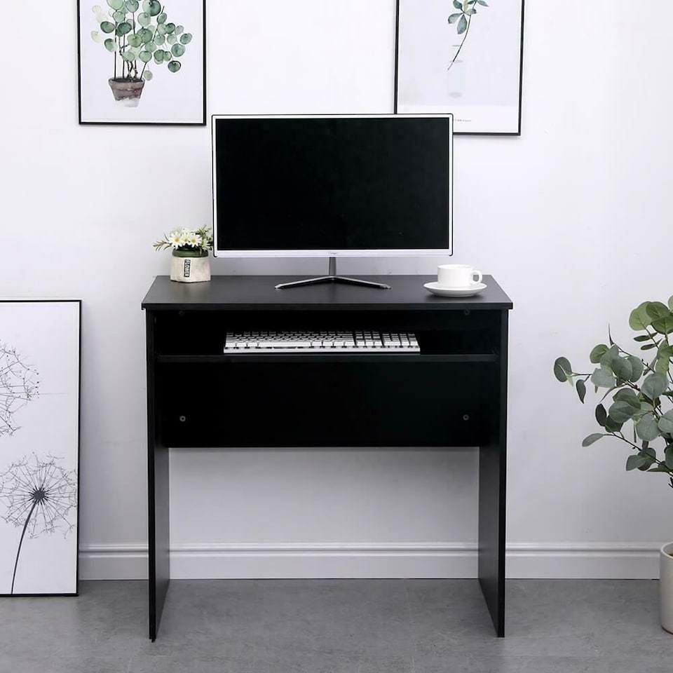 image 1 of Computer Desk PC Laptop Table Home Office Study Workstation | Black