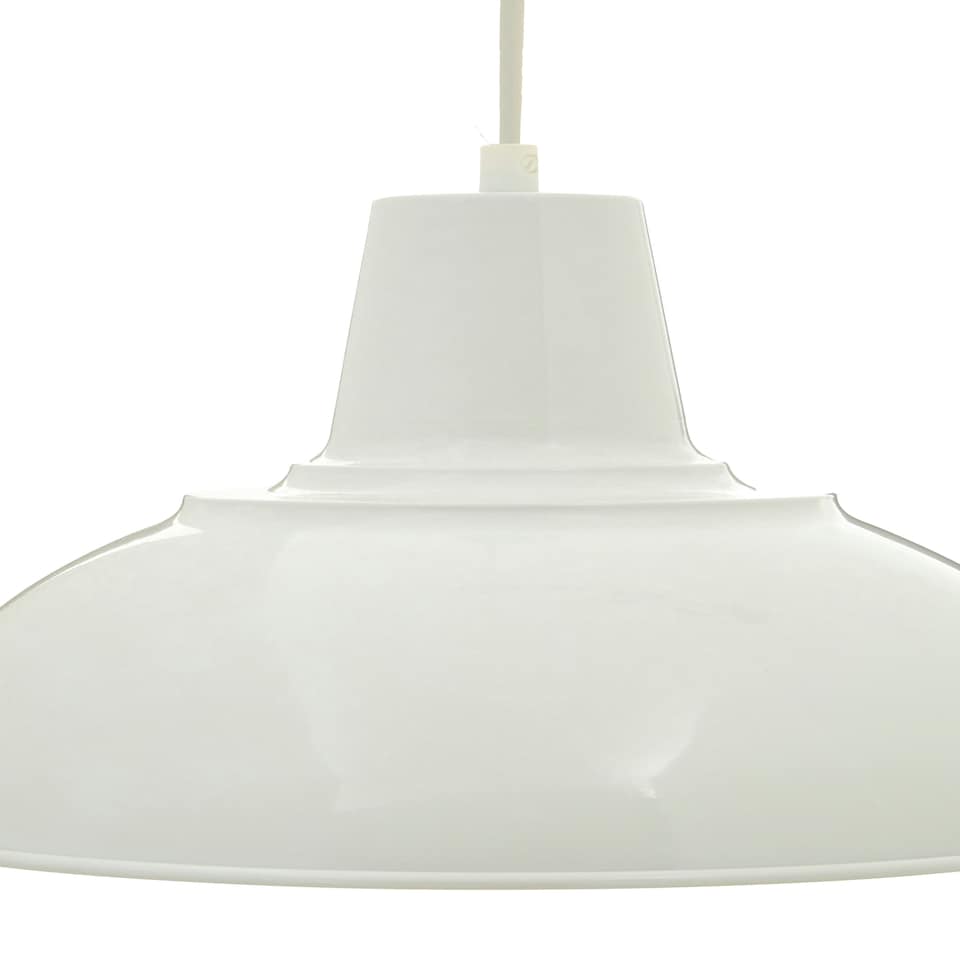 image 1 of Interiors by Premier Bryen White Metal Pendant Light