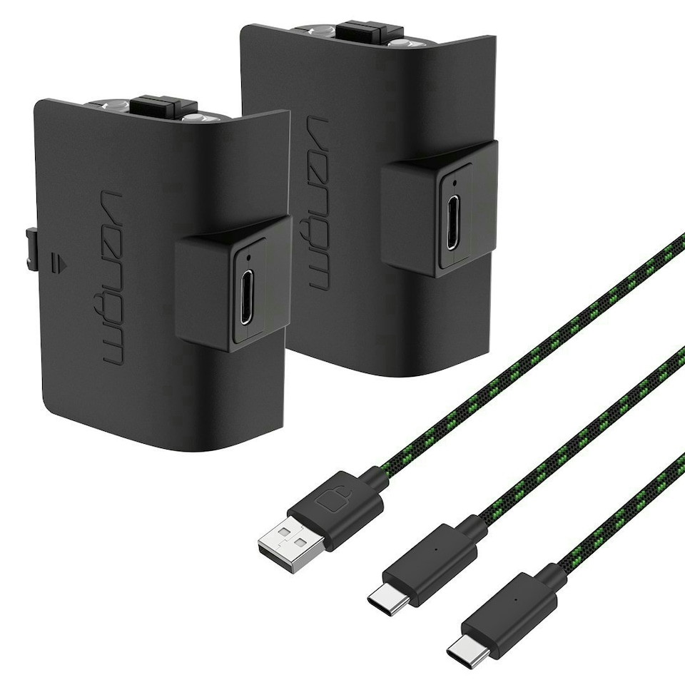 image 1 of Venom Xbox High Capacity 1100mAh Rechargeable Battery Twin Pack AA