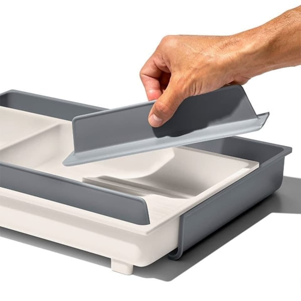 image 1 of OXO Good Grips Expanding Gadget Organizer | White