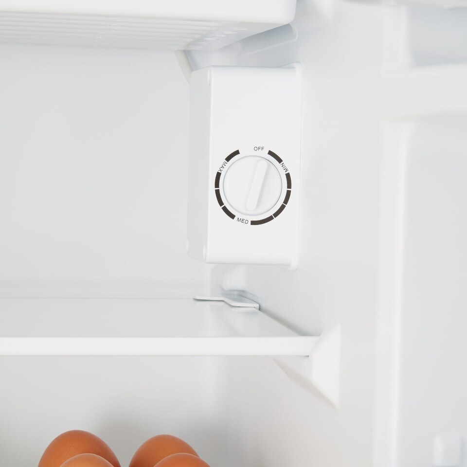 image 1 of Cookology UCIF93BK Freestanding under counter Fridge in White - 93 Litre Capacity - Adjustable Temperature Control & Legs - With Chiller Box