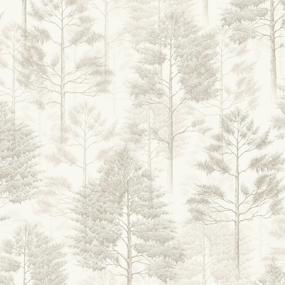 Sample of Woodland Whisper Wallpaper in Cream Multi