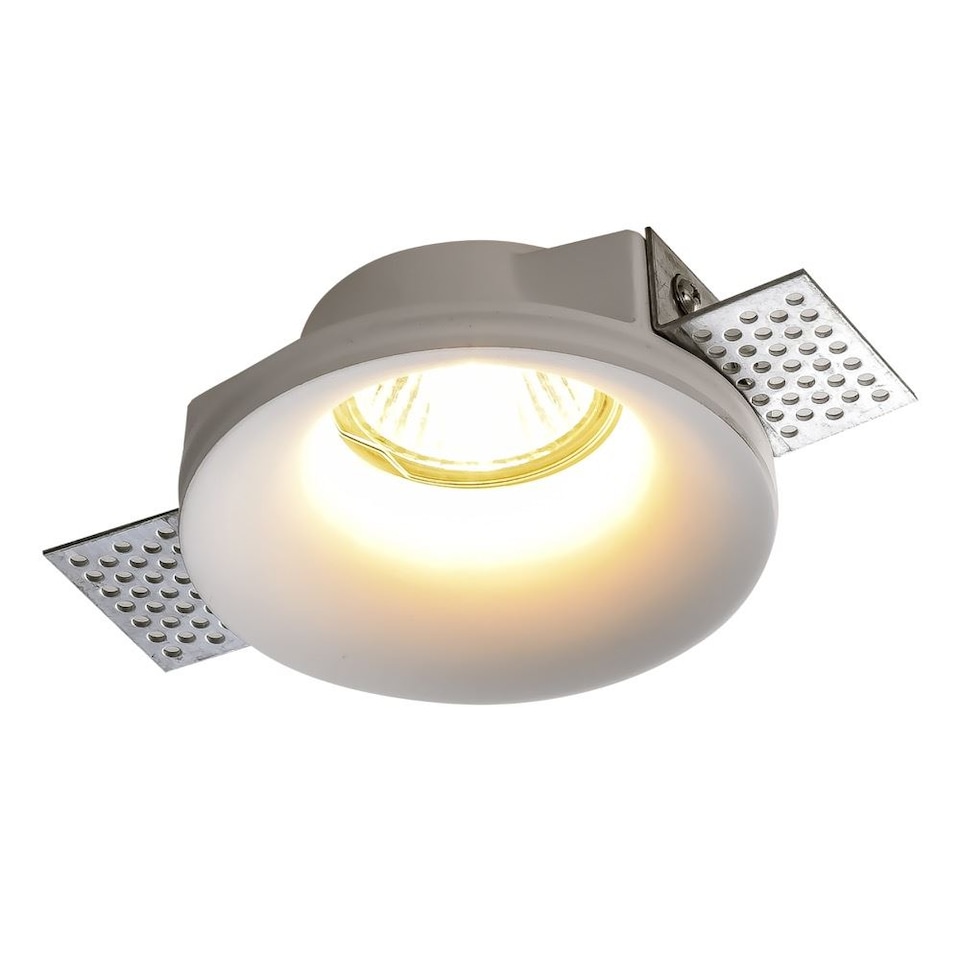 image 1 of Set of 2 Bianca - White Plaster In GU10 Recessed Downlights